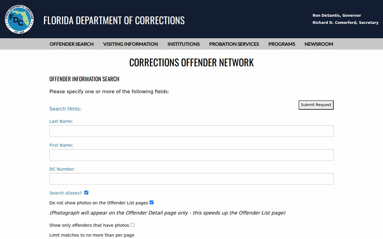 Pembroke Pines neighbors research through Florida corrections records